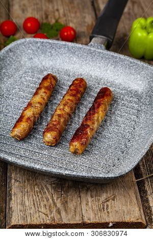 Kupaty In A Frying Pan
