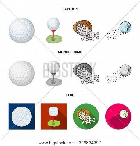 Vector Design Of Ball And Soccer Symbol. Collection Of Ball And Basketball Stock Vector Illustration