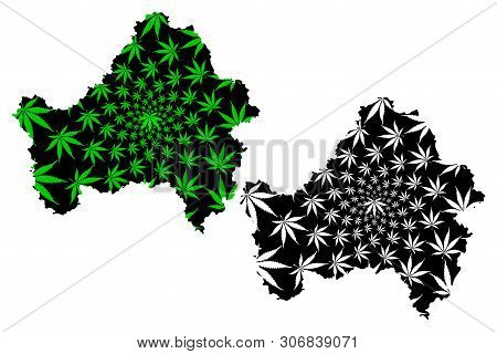 Bryansk Oblast (russia, Subjects Of The Russian Federation, Oblasts Of Russia) Map Is Designed Canna