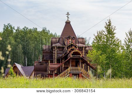 Monastery Cell Of The Russian Orthodox Church. Kolodezi, Borovsky District, Kaluzhskiy Region, Russi