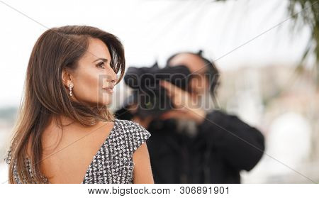 CANNES, FRANCE - MAY 18, 2019: Penelope Cruz attends the photocall for 