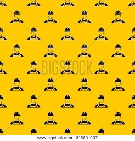 Builder Pattern Seamless Vector Repeat Geometric Yellow For Any Design