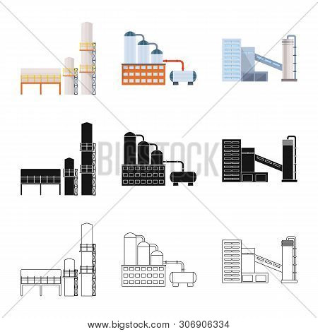 Isolated Object Of Production And Structure Icon. Set Of Production And Technology Vector Icon For S