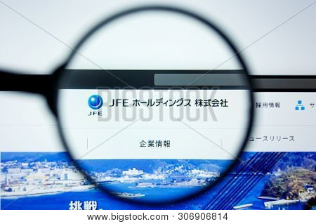 Los Angeles, California, Usa - 12 June 2019: Illustrative Editorial Of Jfe Website Homepage. Jfe Log