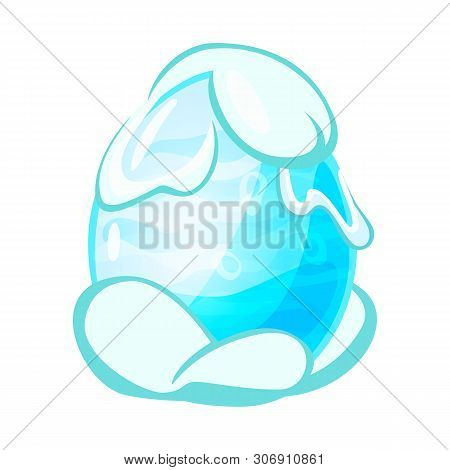 Isolated Object Of Egg And Dragon Symbol. Collection Of Egg And Cold Stock Vector Illustration.