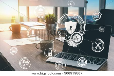 Cyber Security And Digital Data Protection Concept