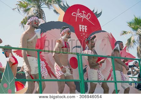 The Annual Parade Lgbt. Gay Pride Parade. Parade Of Tolerance. Rainbow Flags At Gay Pride Parade. 14