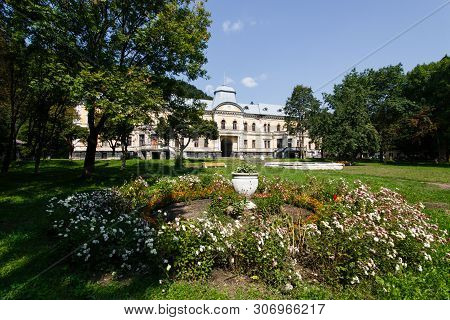 Skole, Ukraine - August 30 2018: Baron Groedl Neo Baroque Style Palace In Skole Early 1930
