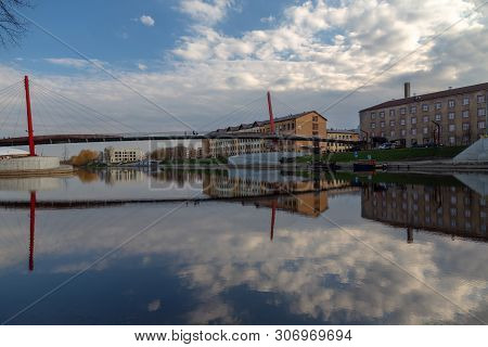 Jelgava Zemgale Latvija Latvia City River Landscape