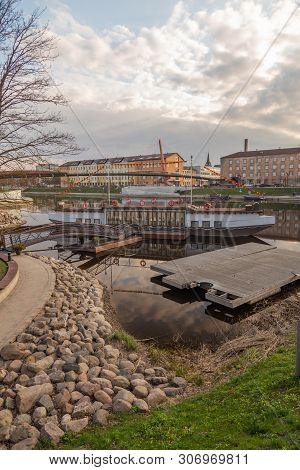 Jelgava Zemgale Latvija Latvia City River Landscape