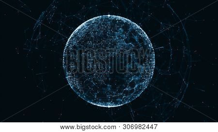 Growing Global Network And Data Connections Concept.