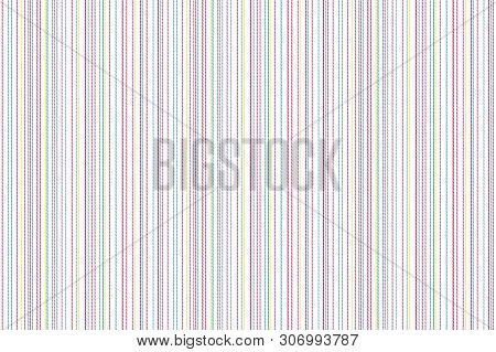 Colors Lines On White Background Abstract Pattern. Vector Illustration.