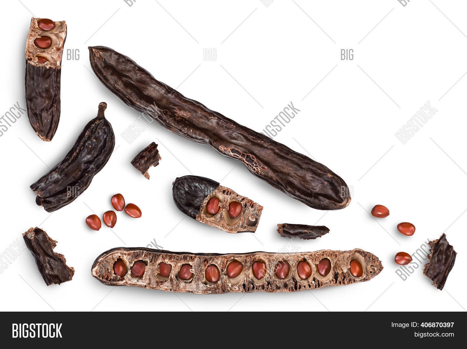 Ripe Carob Pods Bean Image & Photo (Free Trial) Bigstock