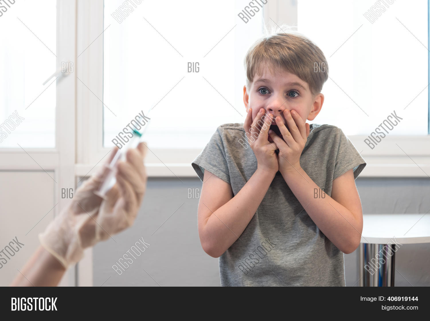 Child Looks Syringe Image & Photo (Free Trial) Bigstock