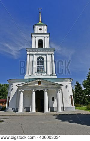 Ukraine, Poltava 06.06.2020. The Assumption Cathedral On Ivanova Gora Is The First Stone Building In