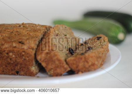 Homemade Zucchini Raisin Bread For Breakfast