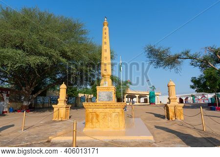 Jaisalmer, Rajasthan, India - 15th October 2019 : Memorials At Tanot Mata Mandir At India Pakistan B