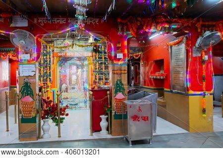 Jaisalmer, Rajasthan, India - 15th October 2019 : Famous Goddess Tanot At Tanot Mata Mandir At India