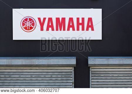 Roanne, France - May 31, 2020: Yamaha Is A Japanese Multinational Corporation Based In Japan With A 