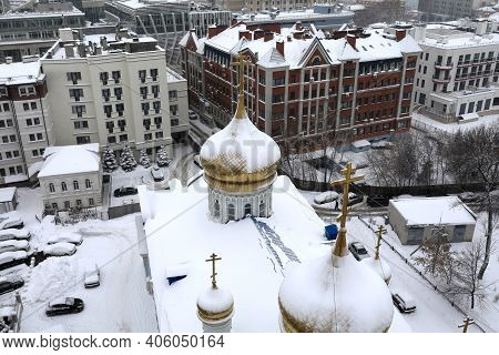 Landscape Of Kazan City In Winter