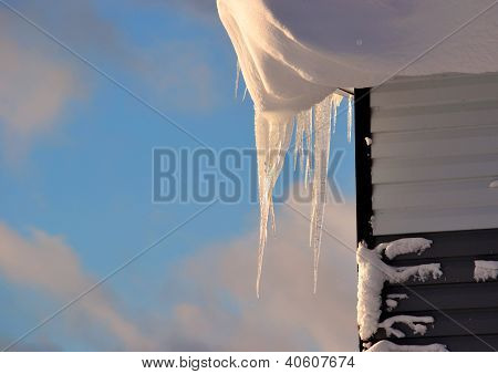 หนาว icicles