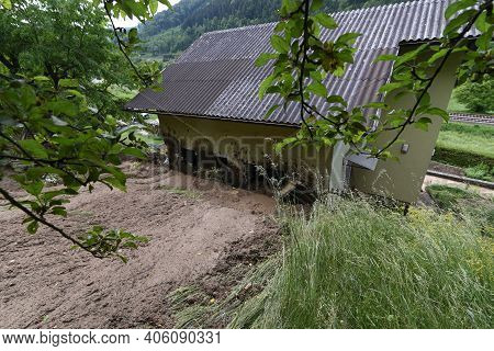 Storm Damage Caused By Mudslides