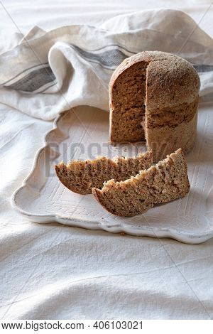 Dinkelbrot In German That Means Spelt Wholemeal Bread. The Wheat Alternative. Dinkel Is An Ancient G