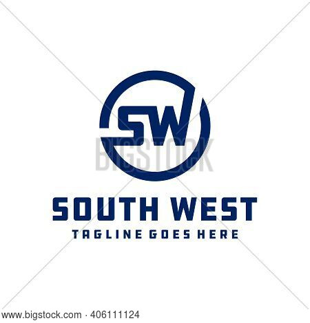 Modern Logo Design With Letter Prefix Sw