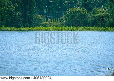 Scenic View Of One Of The Lake In Kolar, Karnataka, India