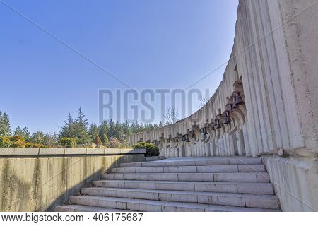 Sofia, Bulgaria - February 16, 2014: Memorial Of Flag Of Peace (zname Na Mira) International Childre