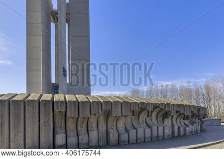 Sofia, Bulgaria - February 16, 2014: Memorial Of Flag Of Peace (zname Na Mira) International Childre