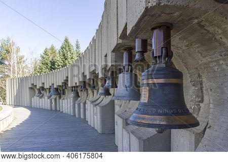 Sofia, Bulgaria - February 16, 2014: Memorial Of Flag Of Peace (zname Na Mira) International Childre