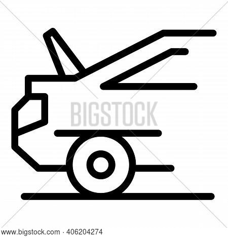 Repair Boot Car Icon. Outline Repair Boot Car Vector Icon For Web Design Isolated On White Backgroun