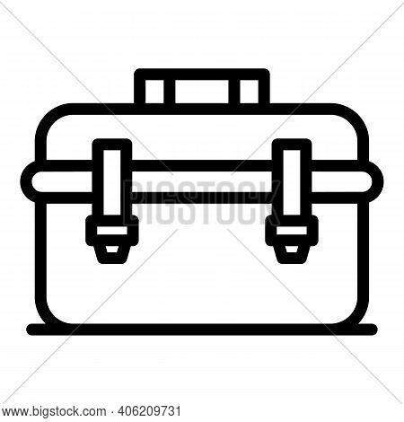 Builder Tool Box Icon. Outline Builder Tool Box Vector Icon For Web Design Isolated On White Backgro