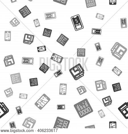 Set Mobile With Dollar, Business Finance Report, Stock Market News And Stock Trading On Seamless Pat