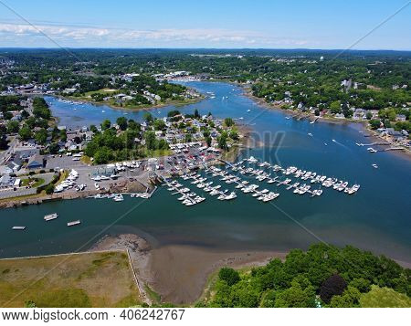Danvers Liberty Marina Aerial View At 130 Water Street At Crane River And Waters River In City Of Da