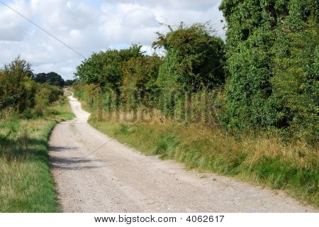เส้นทาง Ridgeway ใกล้ Wantage อ๊อกซฟอร์ดเชอร์ อังกฤษ