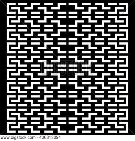 Seamless Pattern Geometric Background In Flat Design Illustration With Simple Graphic Design
