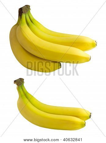 Banane isoliert auf weiÃŸem Hintergrund