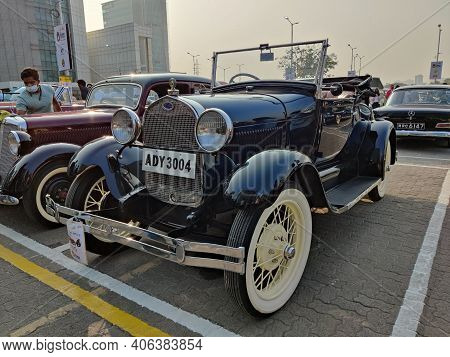 31st Jan 2021, Bandra, Mumbai, Vintage Car Exhibition, Mumbai Art Festival 2021.