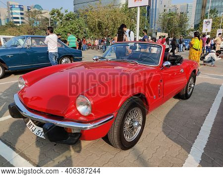 31st Jan 2021, Bandra, Mumbai, Vintage Car Exhibition, Mumbai Art Festival 2021.