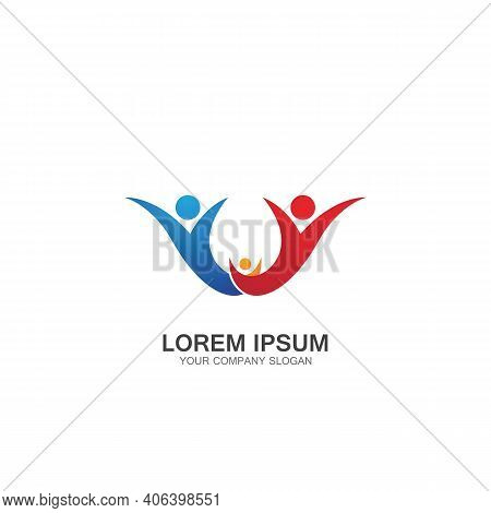 Community, Network And Social Logo Design Template Vector