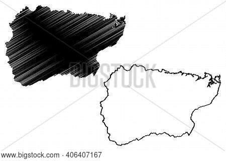 Graham County, North Carolina State (u.s. County, United States Of America, Usa, U.s., Us) Map Vecto