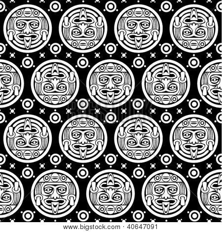 Aztec wzór w czarny & biały