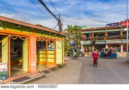 Chitwan, Nepal - November 09, 2019: Information Center For The Chitwan National Park In Sauraha, Nep