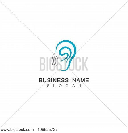 Ear Hearing Logo Template Vector Icon