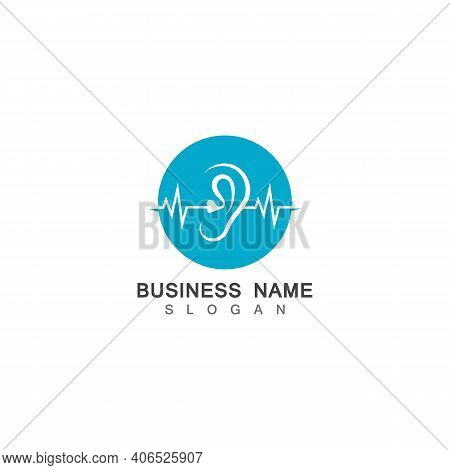 Ear Hearing Logo Template Vector Icon