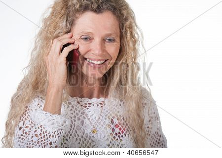 Kobieta na telefon komórkowy