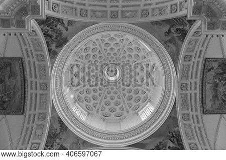 Solothurn, Switzerland - August 17, 2019 - Solothurn Cathedral