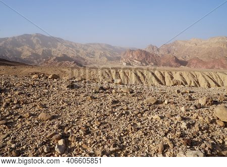 Sand Storm In The Desert Near Eilat, Murky Vision